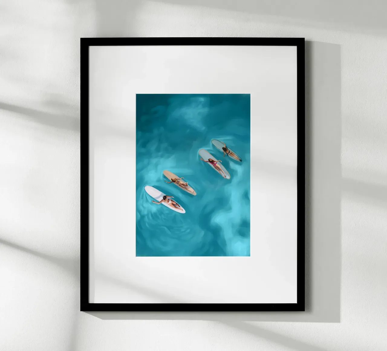 Serenità dell'oceano poster con telaio in alluminio da Verse