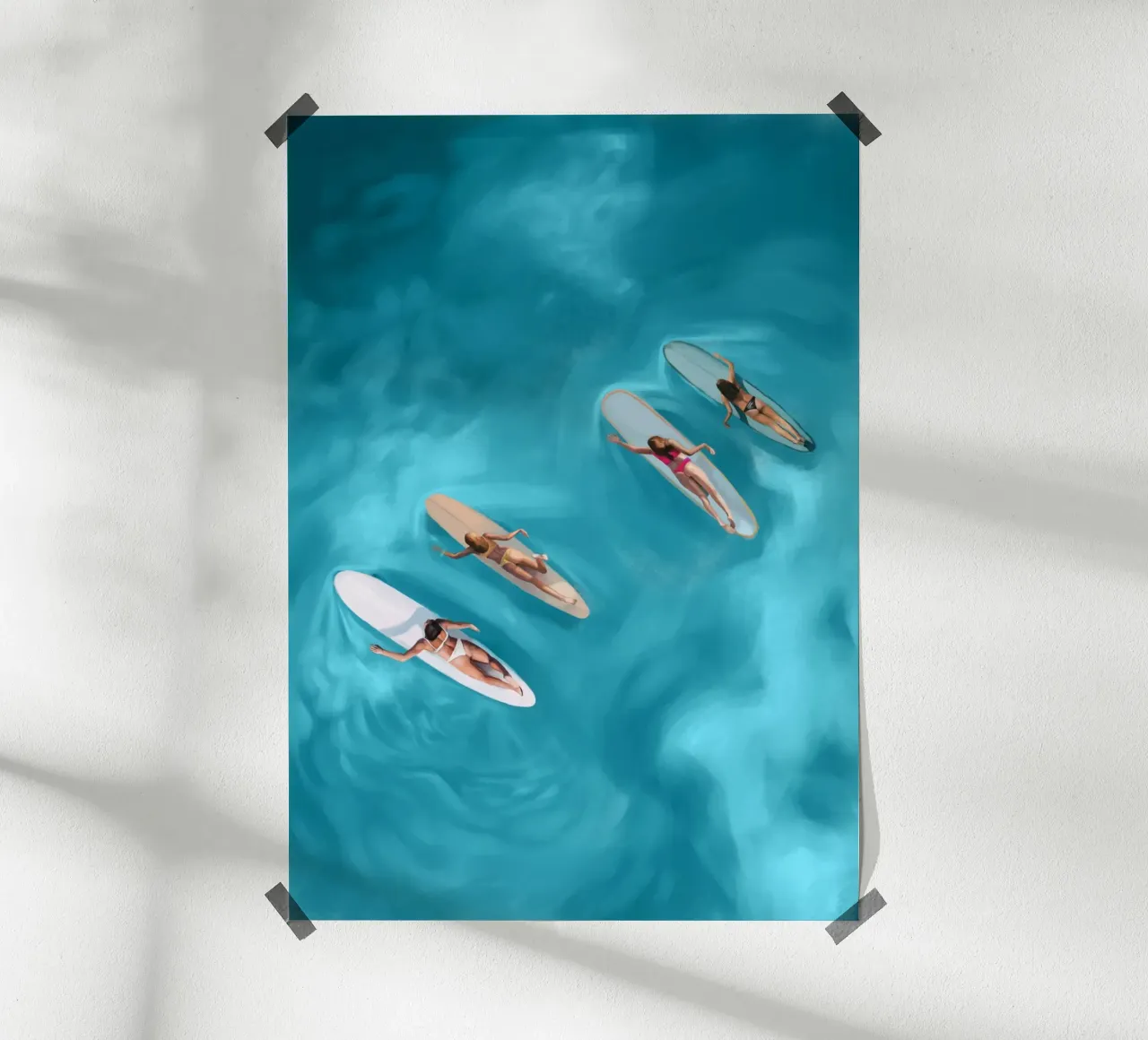 Serenità dell'oceano poster con telaio in alluminio da Verse