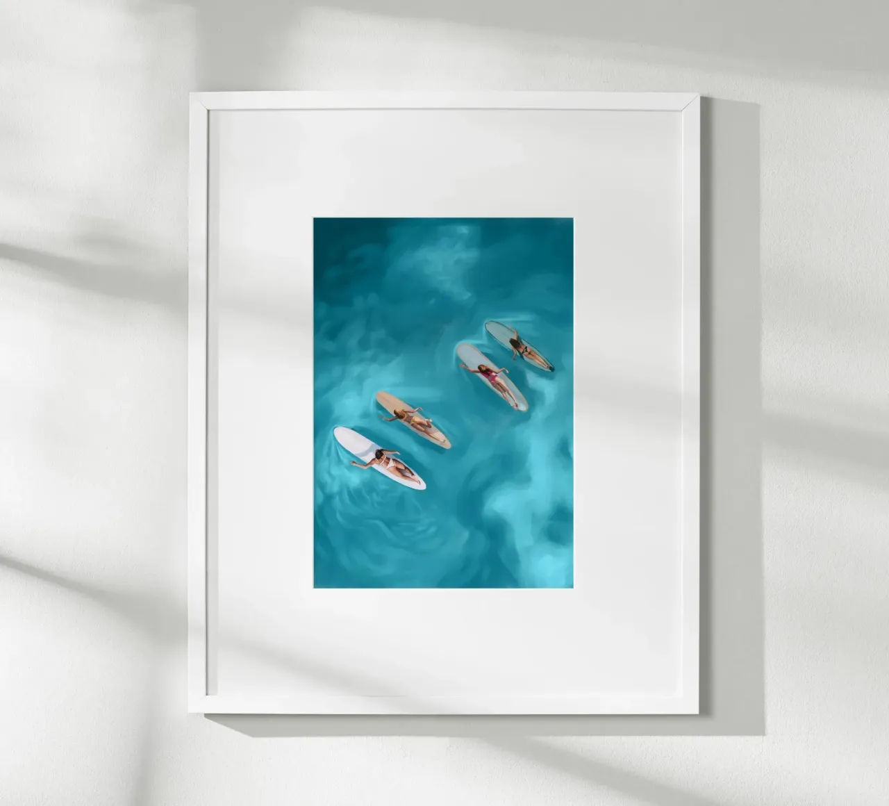 Serenità dell'oceano poster con telaio in alluminio da Verse