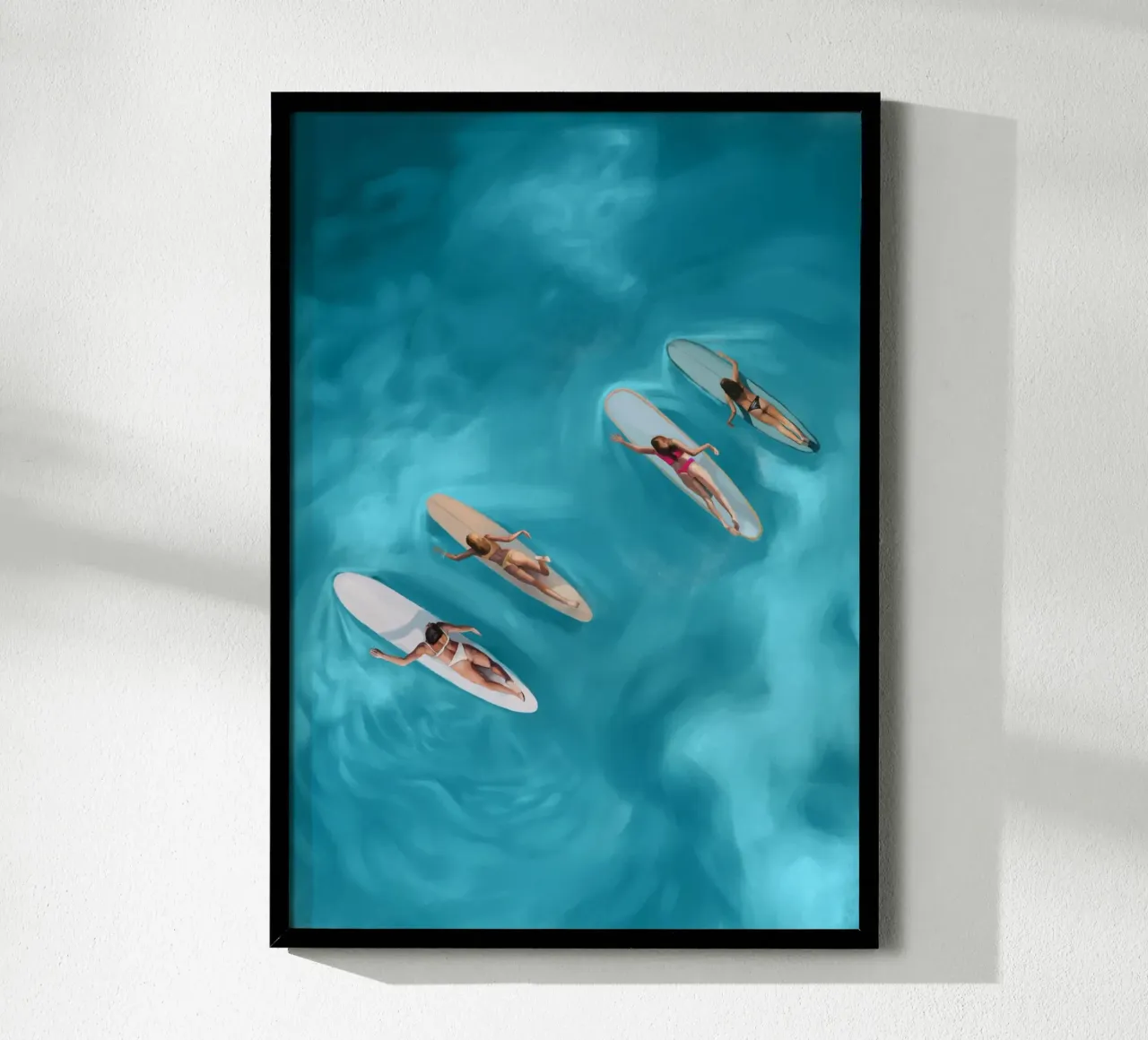 Serenità dell'oceano poster con telaio in alluminio da Verse