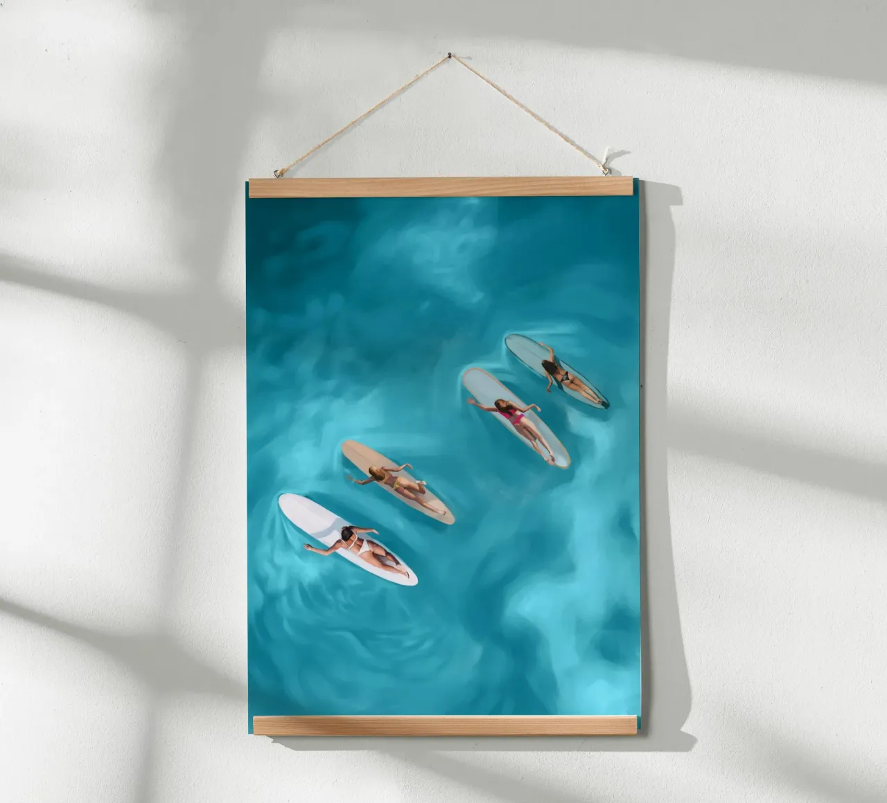 Serenità dell'oceano poster con telaio in alluminio da Verse