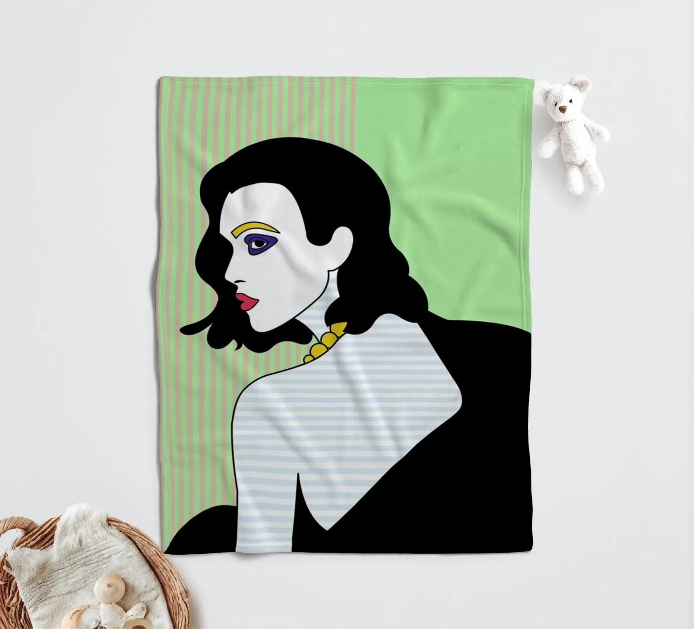 Olivia plaid polaire de Dignity