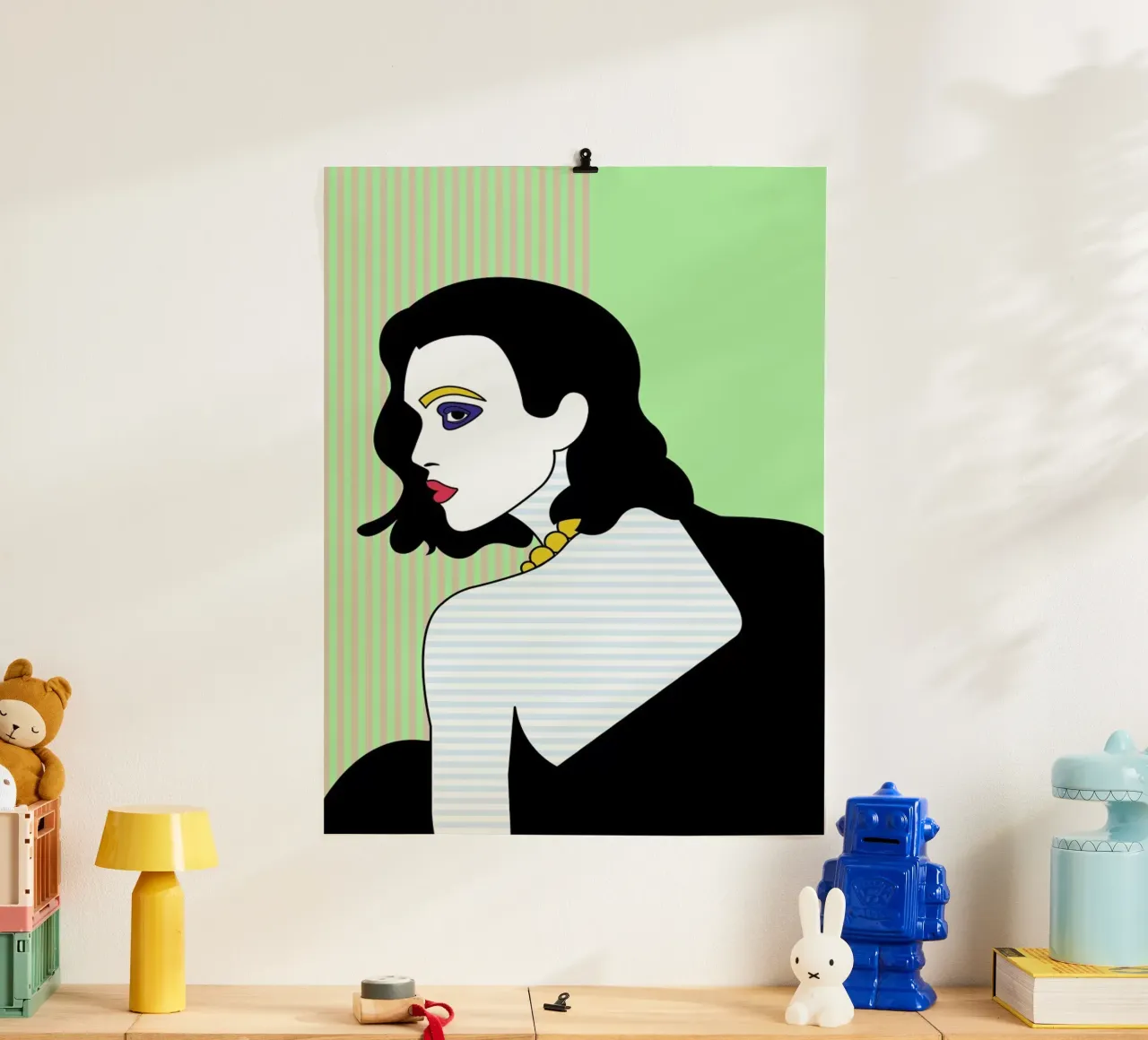 Olivia poster con telaio in plastica da Dignity