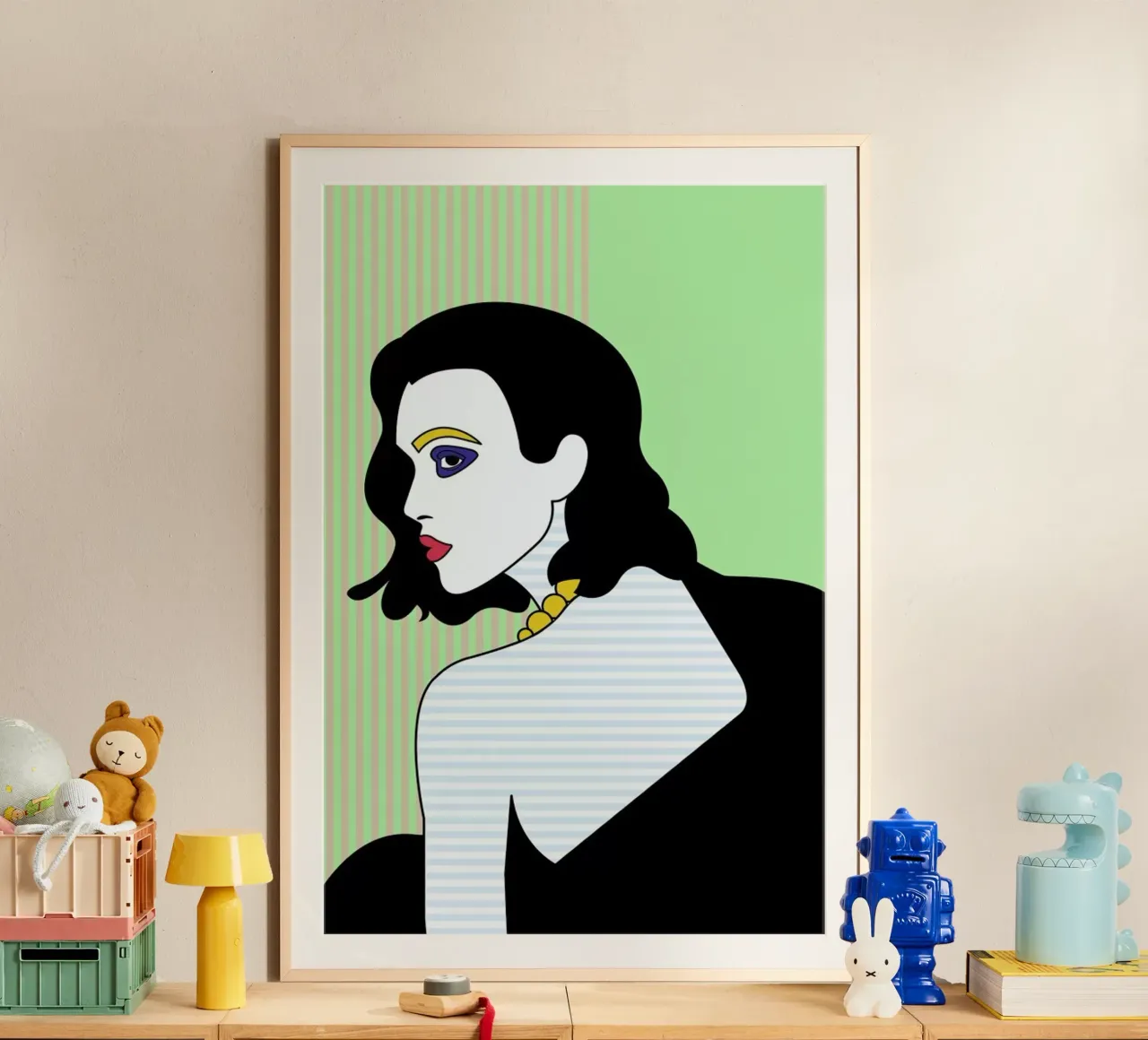 Olivia poster con telaio in plastica da Dignity