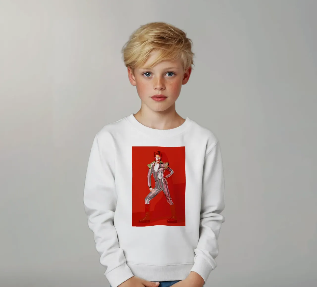 David Bowie felpa bambino da Agnes KR Patience