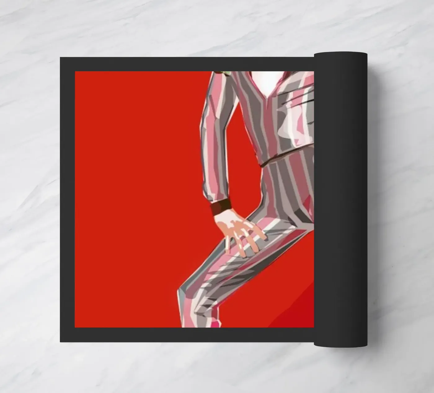 David Bowie deurmat van Agnes KR Patience