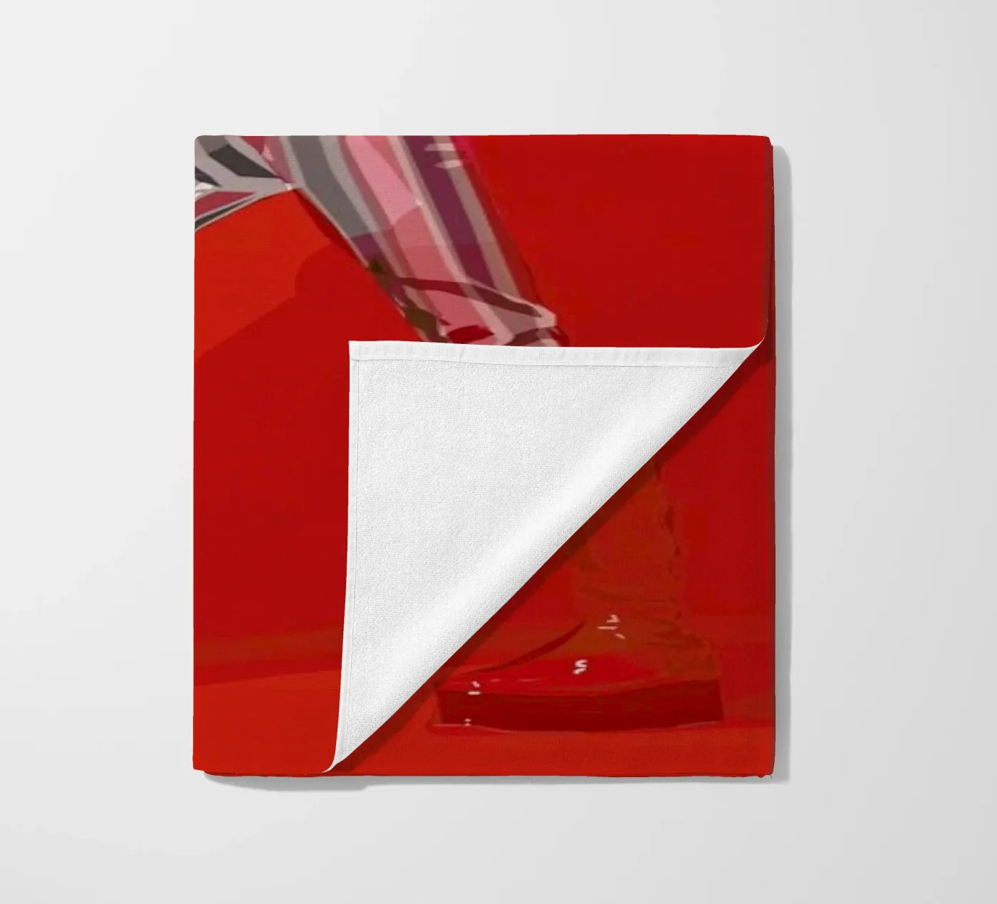 David Bowie beach towel by Agnes KR Patience