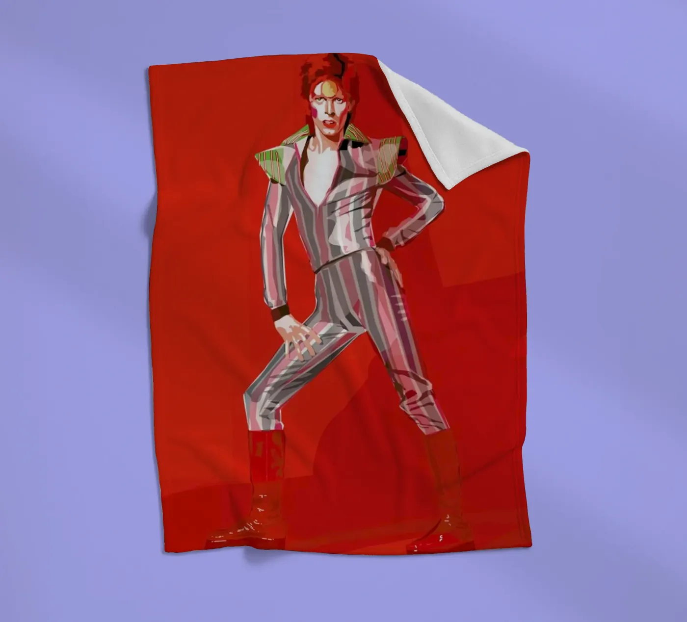 David Bowie Fleecedecke von Agnes KR Patience