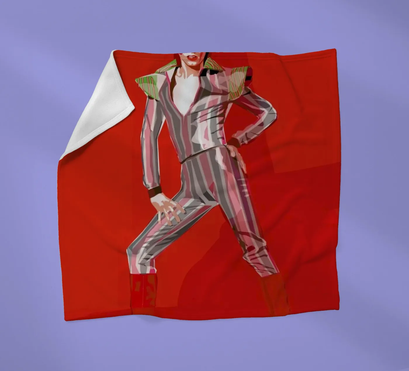 David Bowie Fleecedecke von Agnes KR Patience