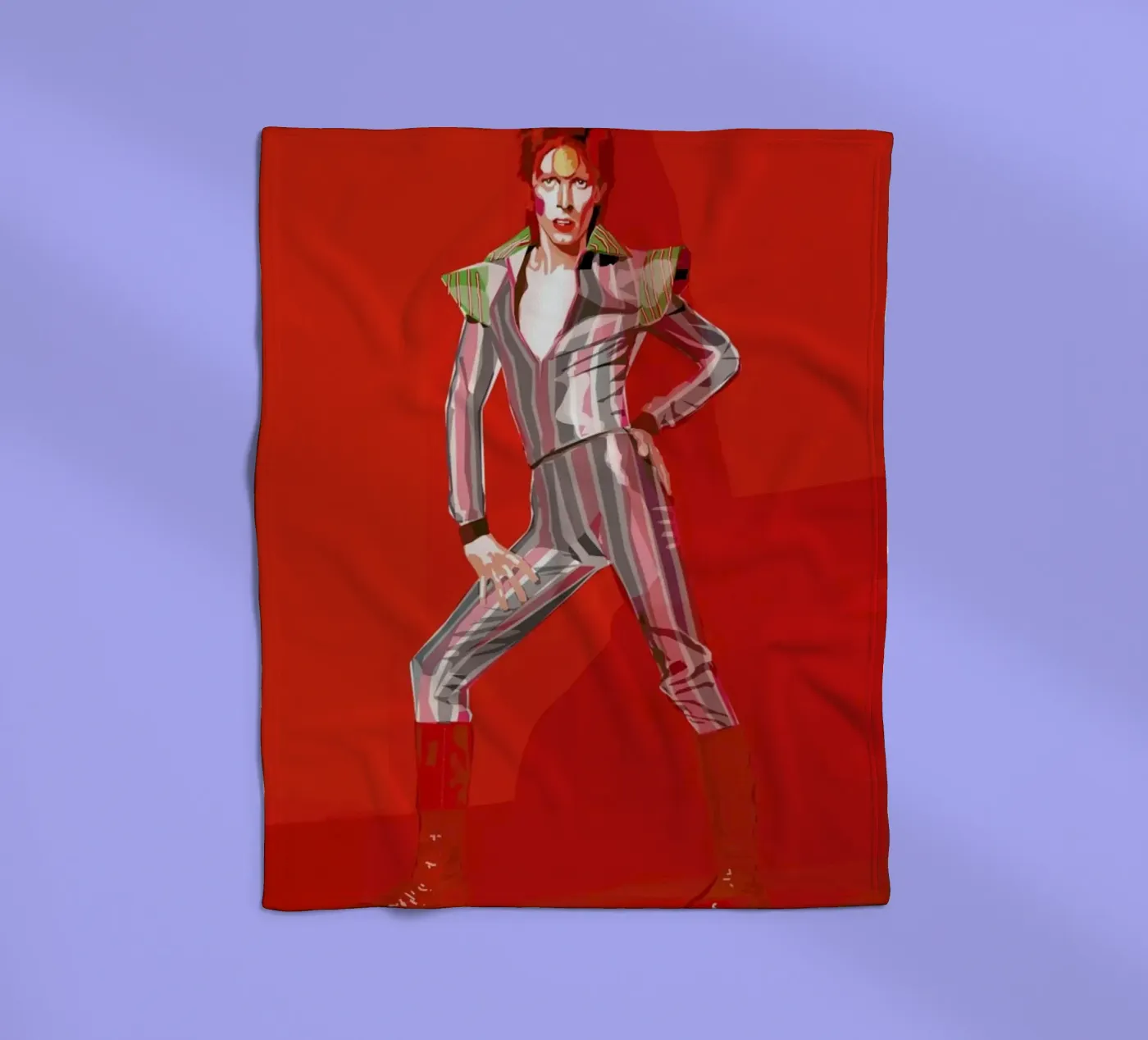 David Bowie Fleecedecke von Agnes KR Patience
