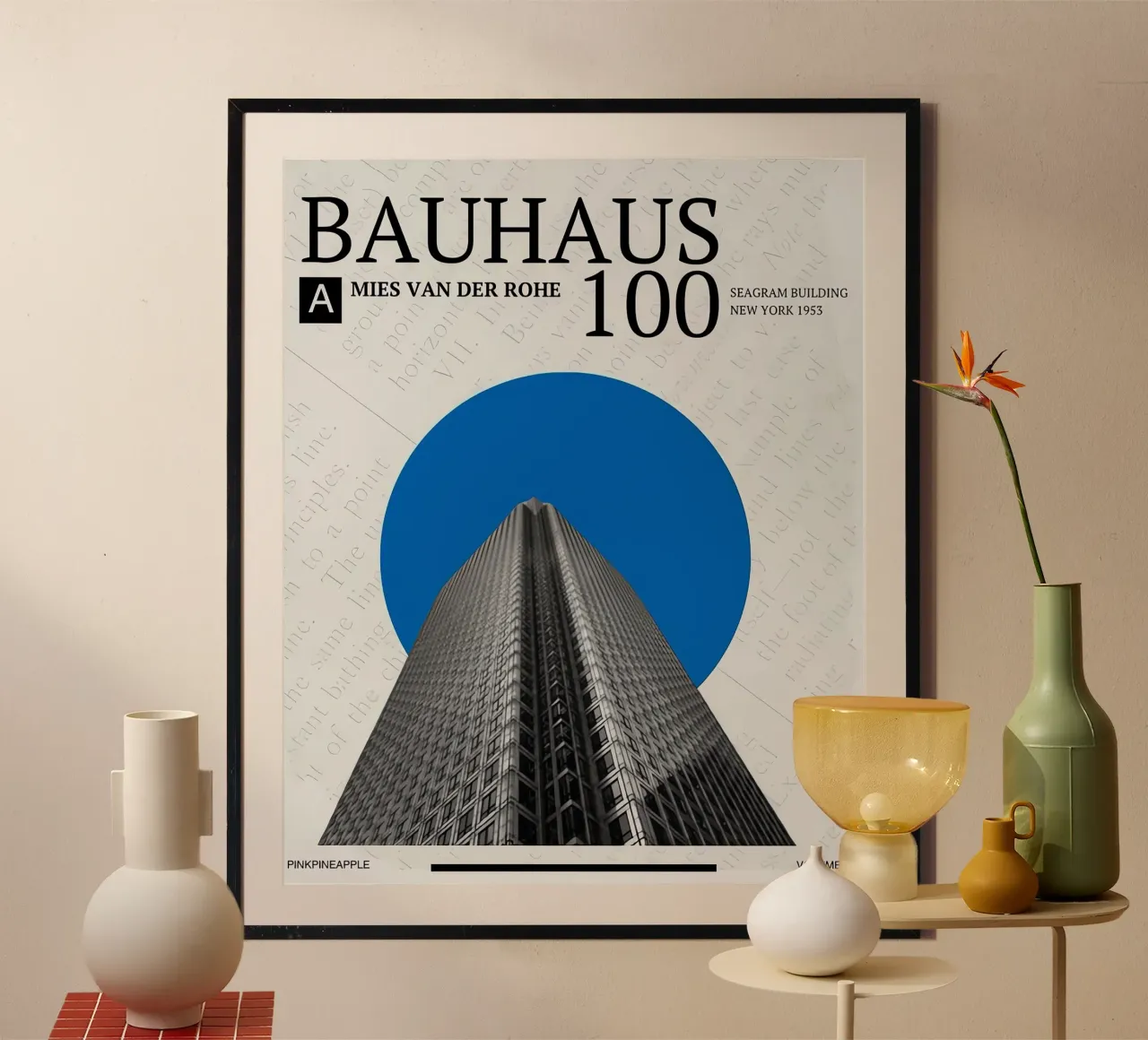 Bauhaus poster con telaio in plastica da Brooke