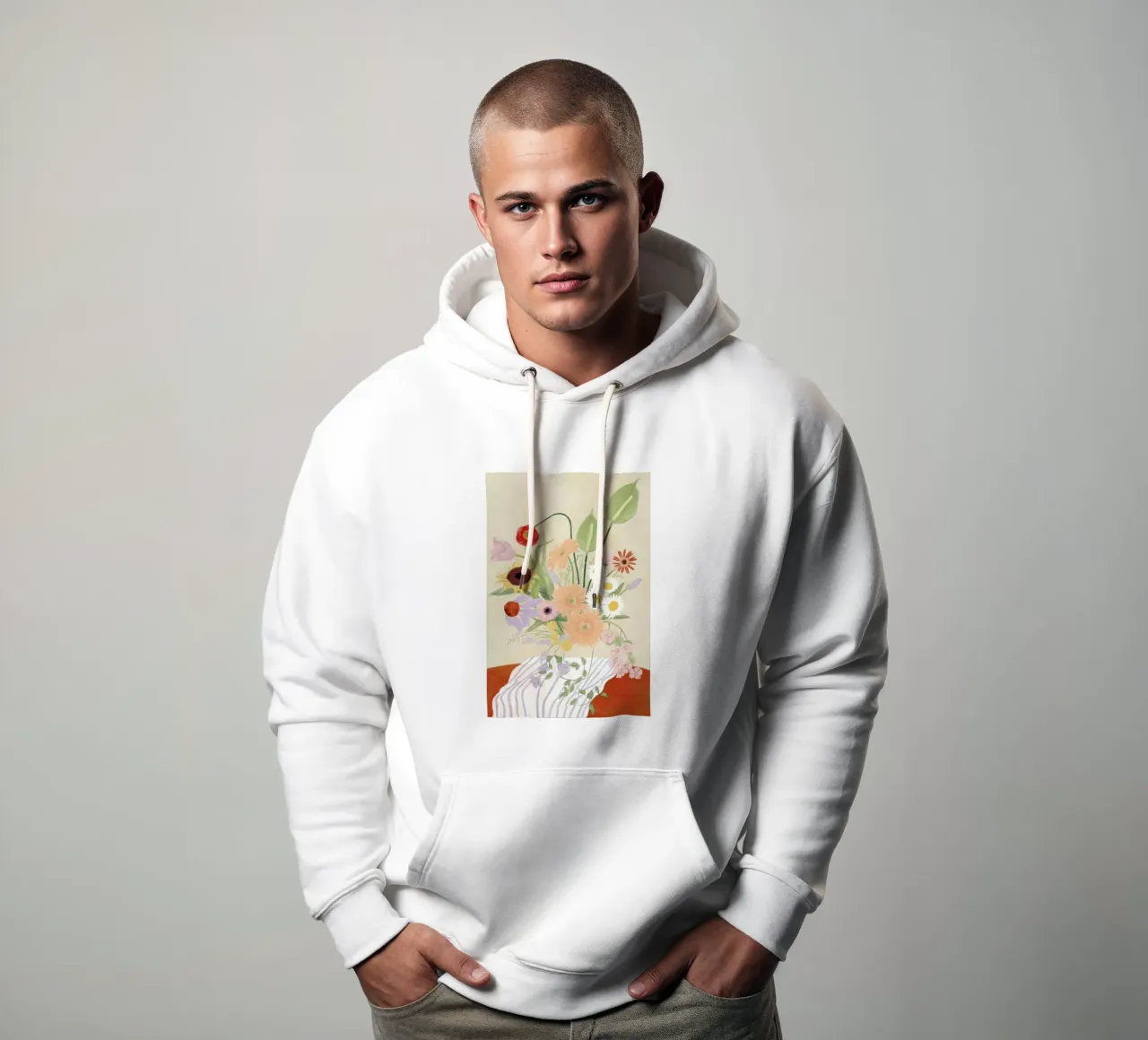 Summer Flower Bouquet Hoodie von Frauke Schyroki