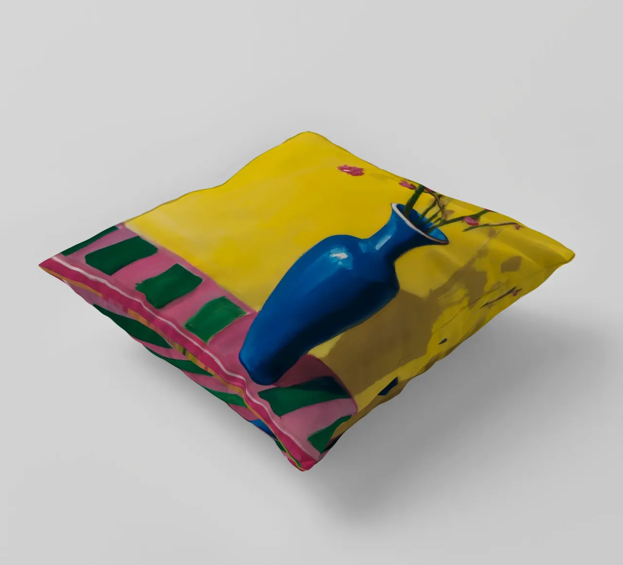 Vaso blu Ramo di primavera cuscino da Tiga Bersama