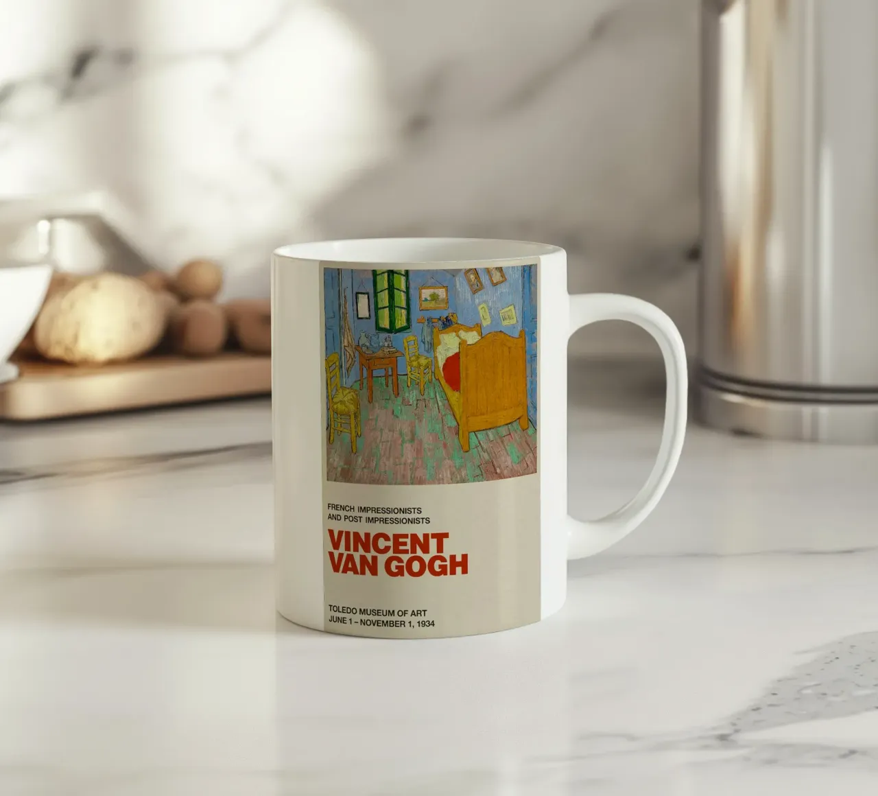 Vincent van Gogh - Camera da letto ad Arles tazza in ceramica da ashcraft shop