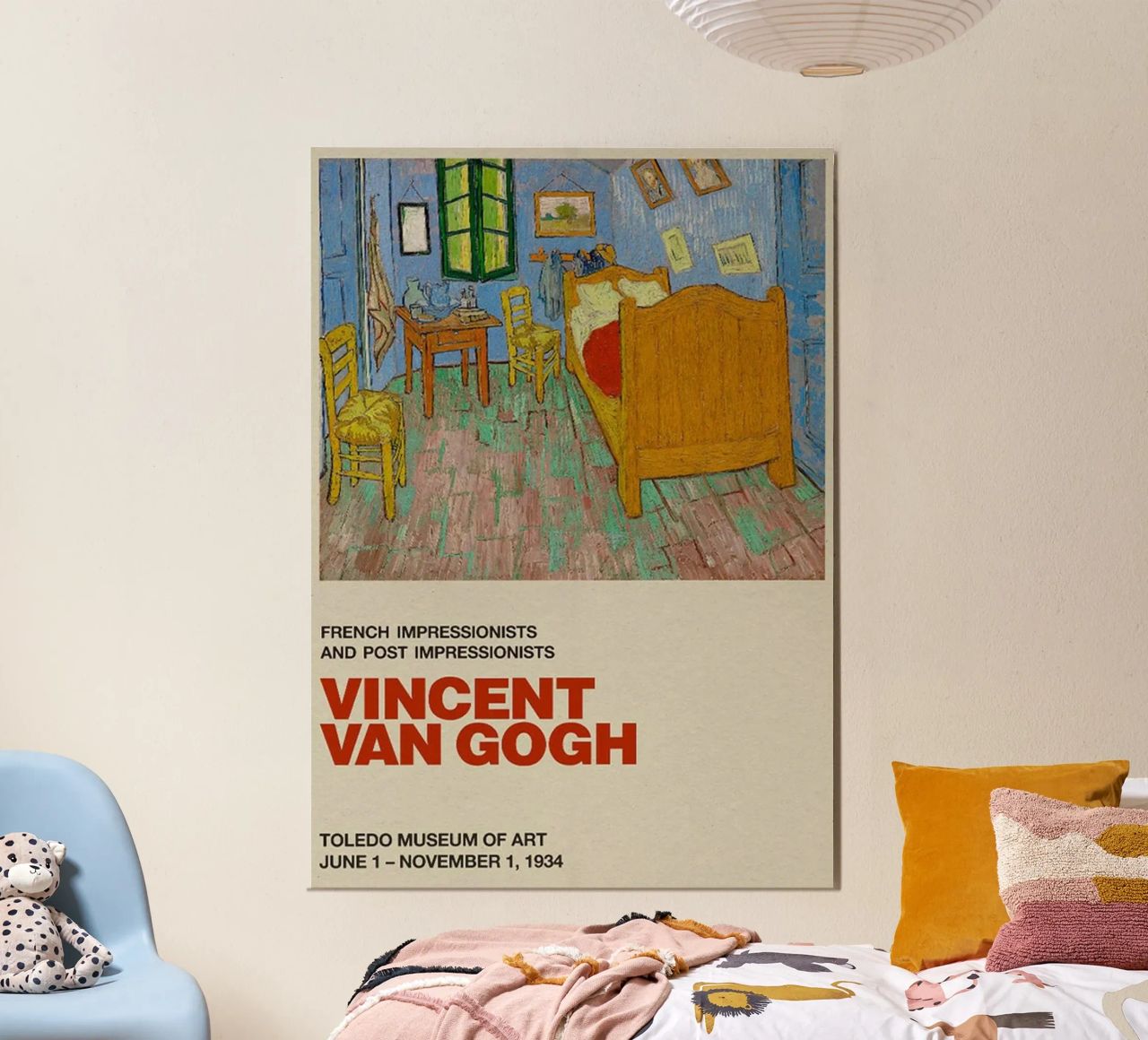 Vincent van Gogh - Schlafzimmer in Arles Poster von ashcraft shop