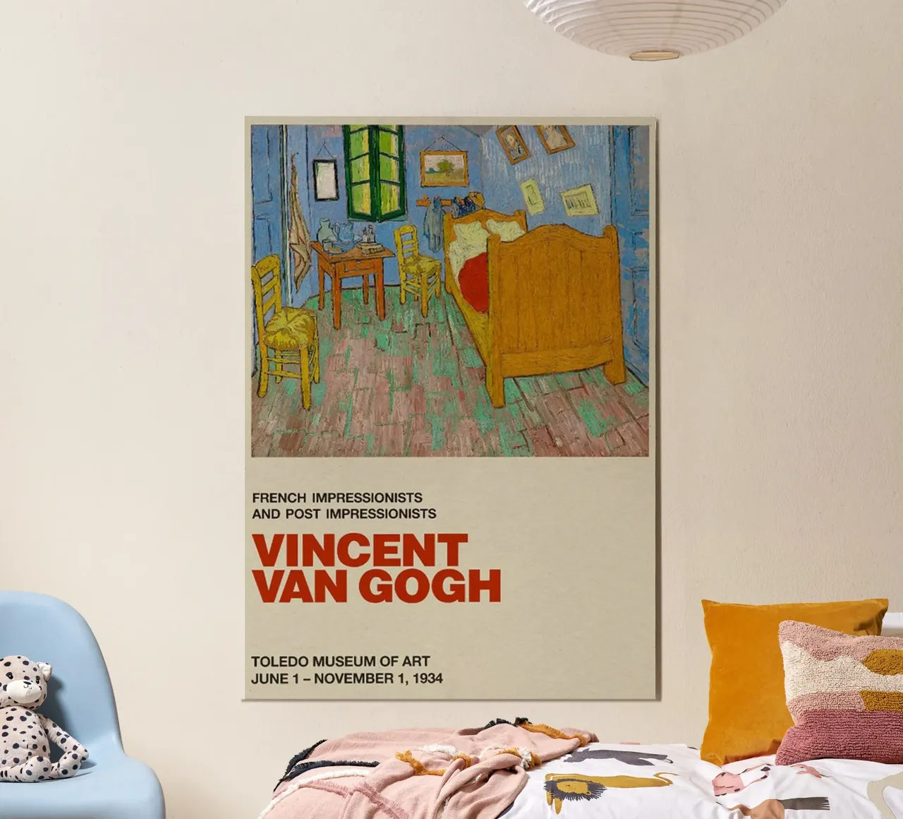 Vincent van Gogh - Schlafzimmer in Arles Poster von ashcraft shop