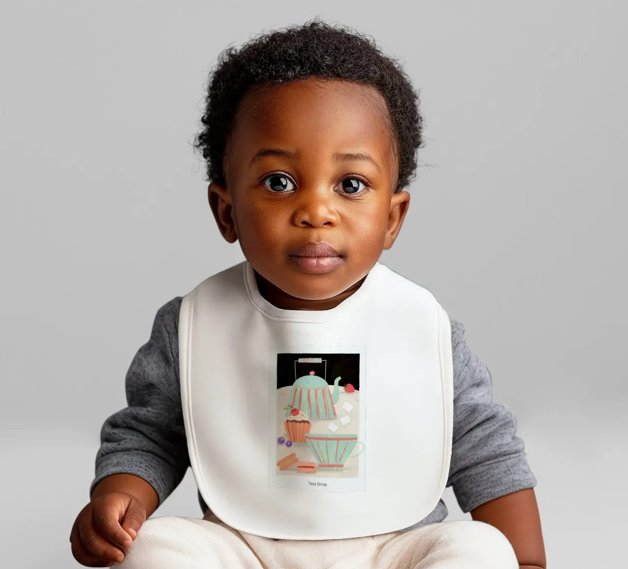 Tea Time baby bib by Studio One