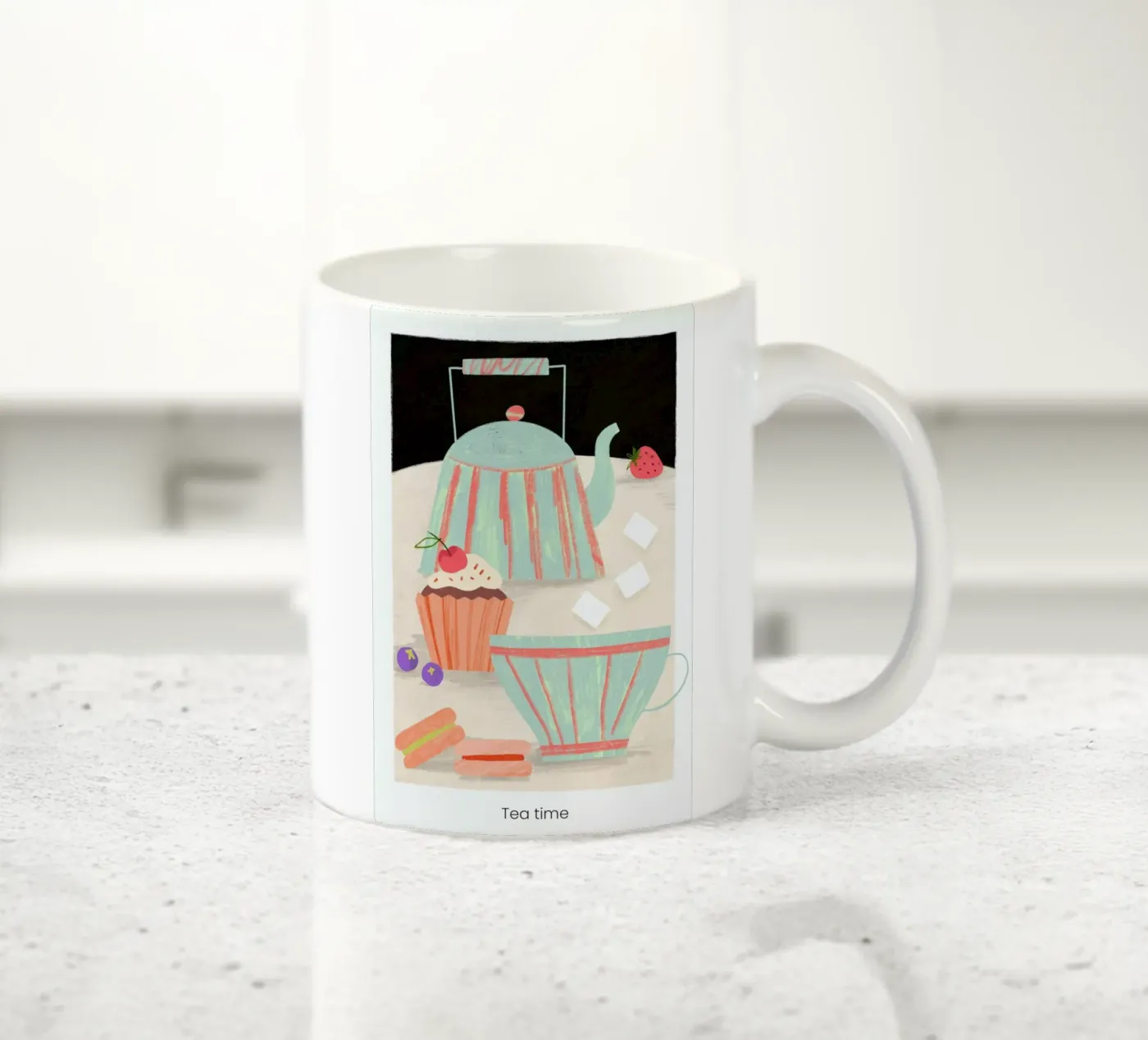 Tea Time ceramic mug by Studio One
