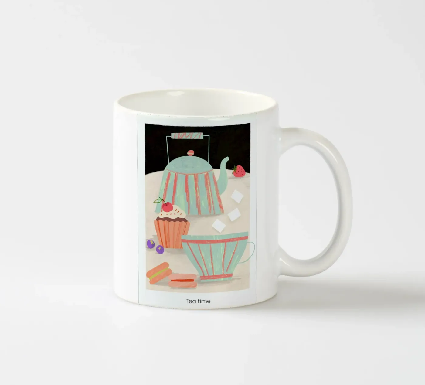 Tea Time ceramic mug by Studio One