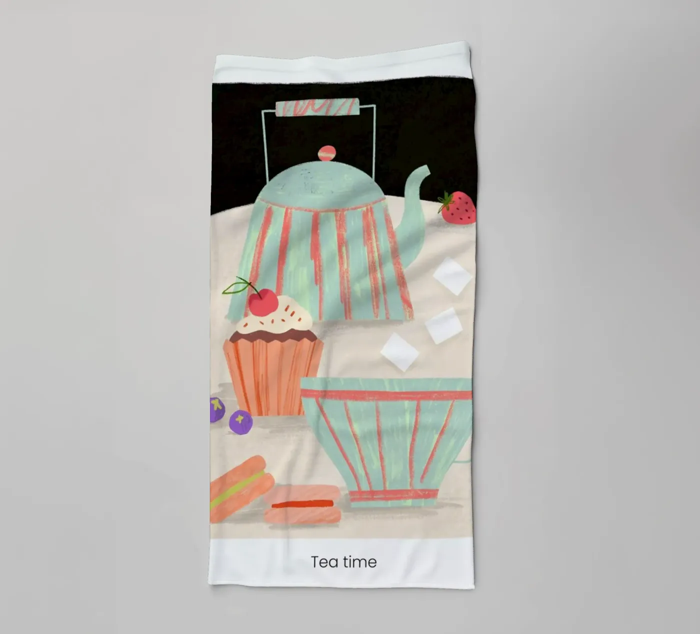 Tea Time badhanddoek van Studio One
