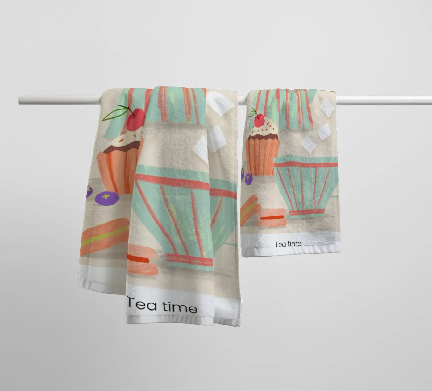 Tea Time badhanddoek van Studio One