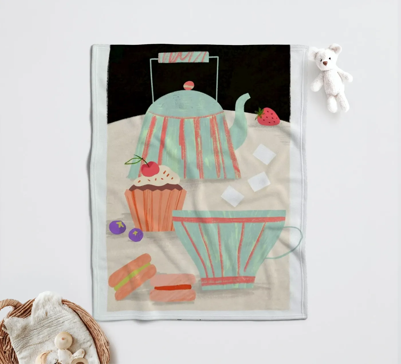 Tea Time coperta in pile da Studio One