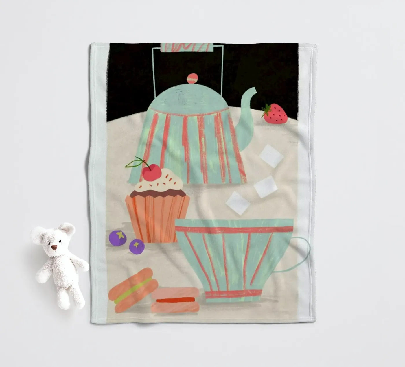 Tea Time coperta in pile da Studio One