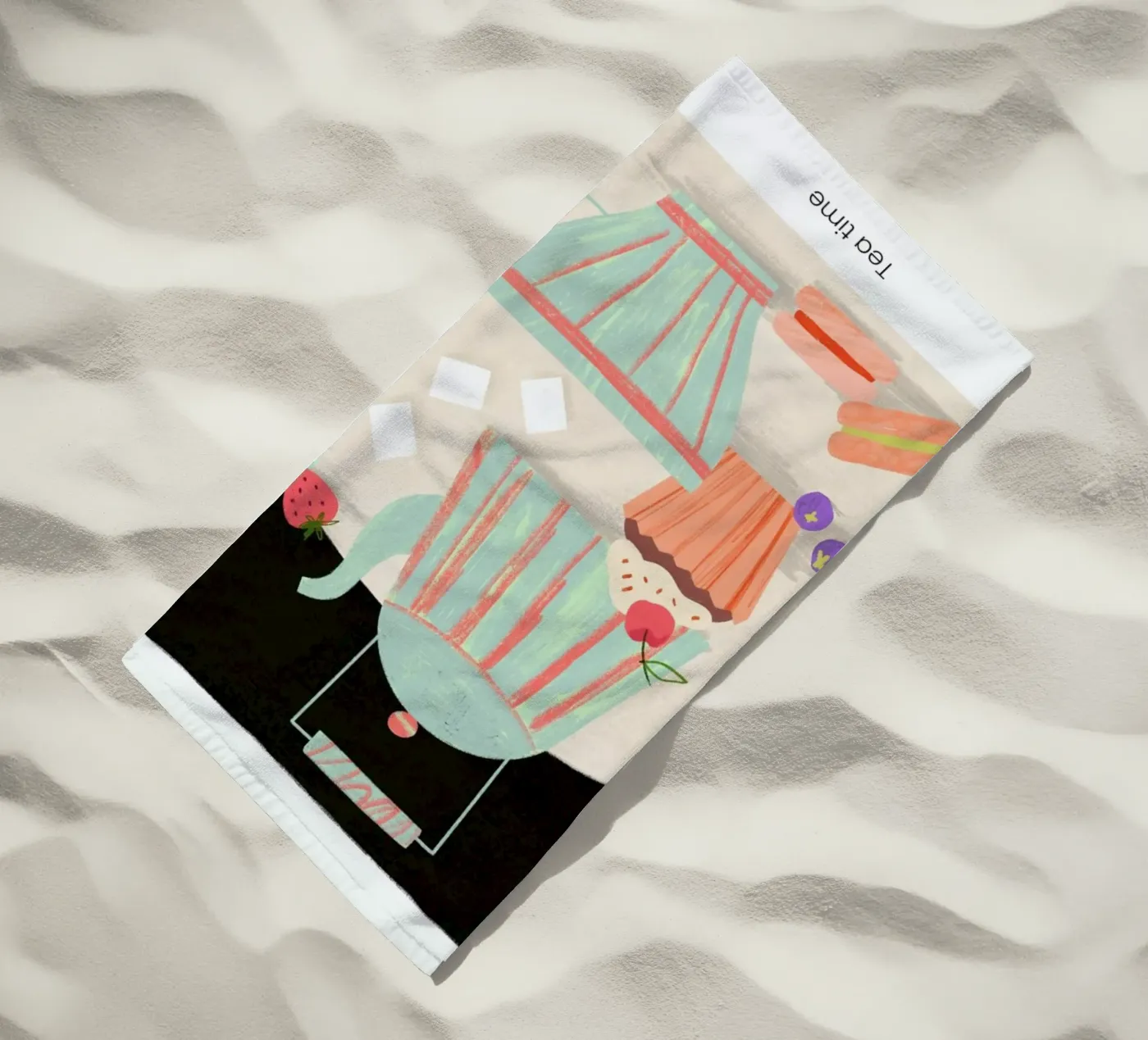 Tea Time strandhanddoek van Studio One