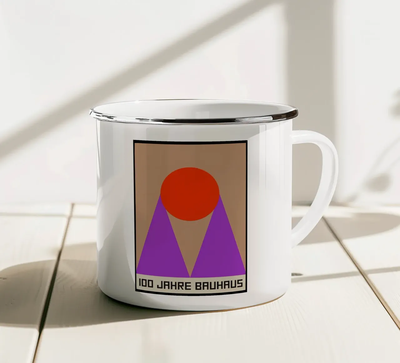Bauhaus tazza in smalto da Brooke