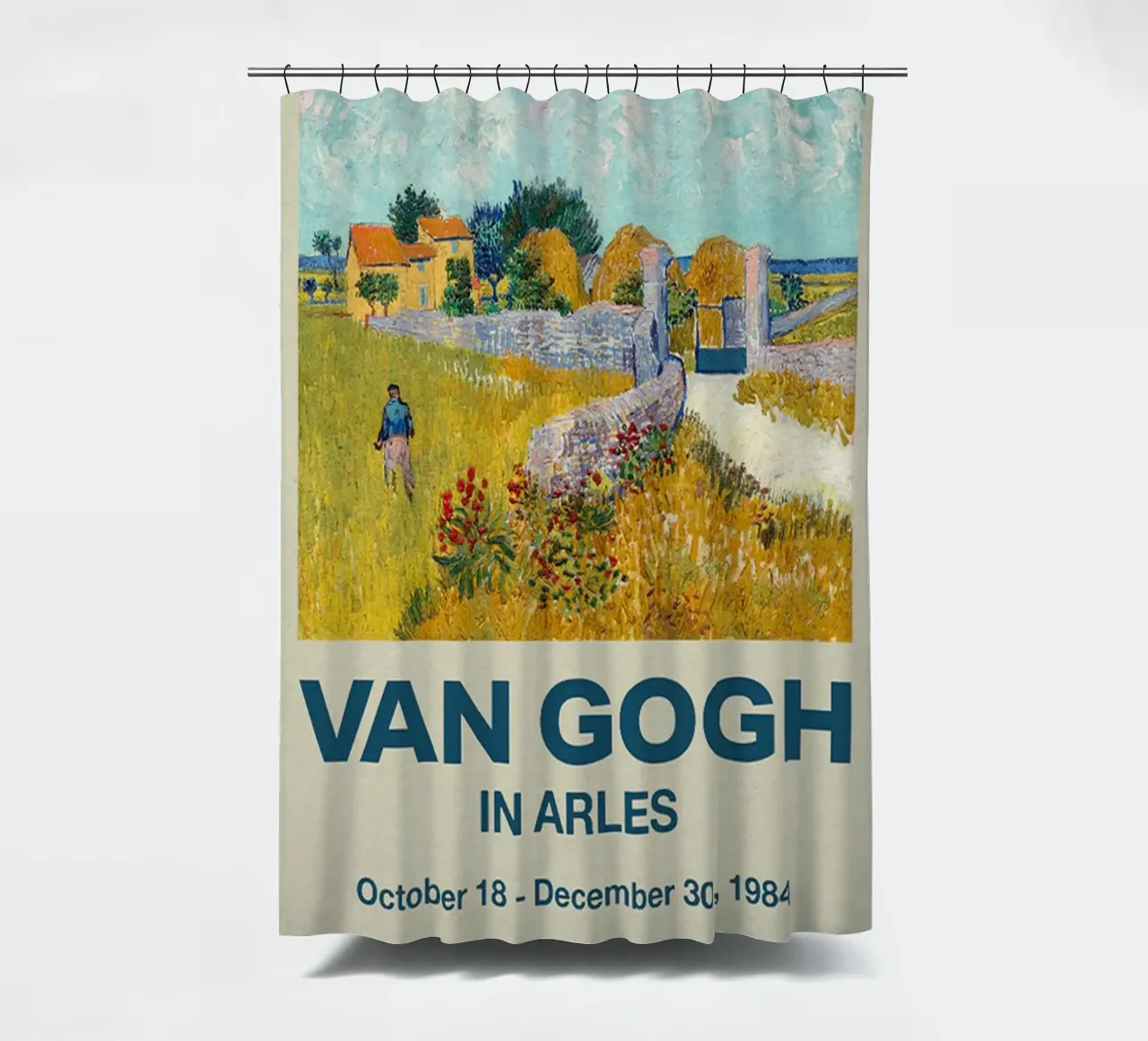 Vincent van Gogh - Granja en Provenza cortina de baño de ashcraft shop