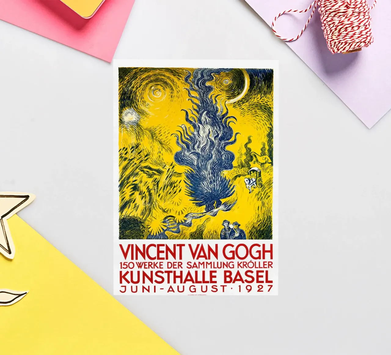 Vincent van Gogh - Kunsthalle di Basilea adesivo da ashcraft shop