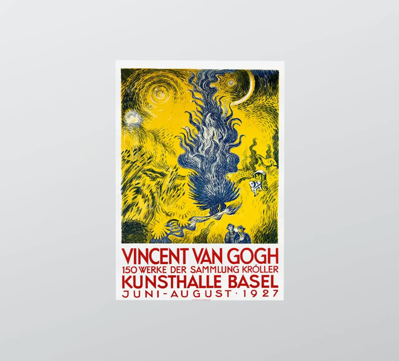 Vincent van Gogh - Kunsthalle di Basilea adesivo da ashcraft shop