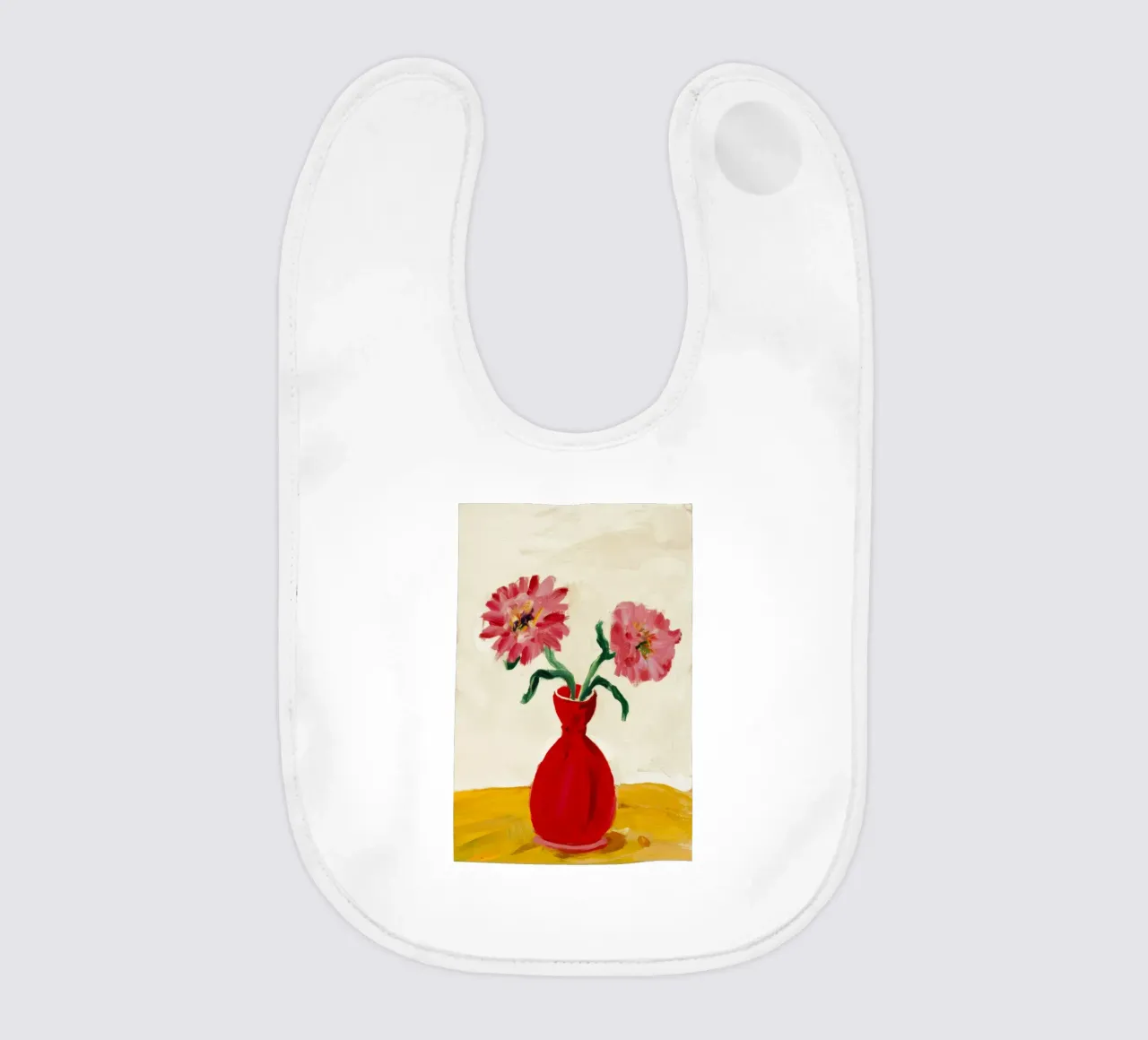 Papaveri in vaso rosso bavaglino da Tiga Bersama