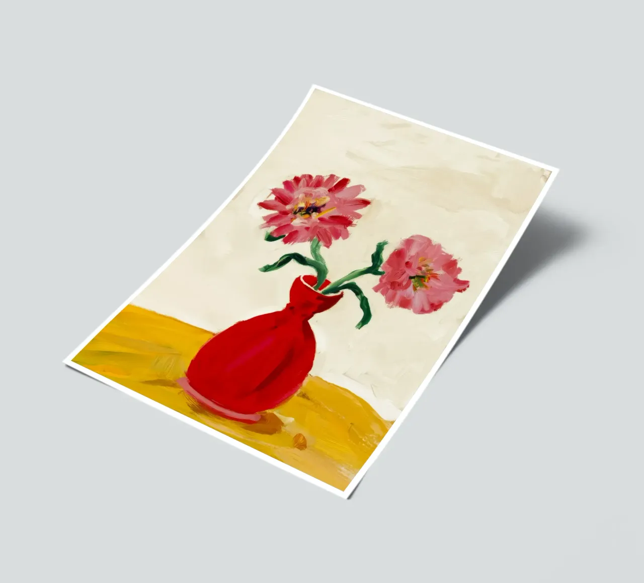 Red Vase Poppies sticker sheet by Tiga Bersama
