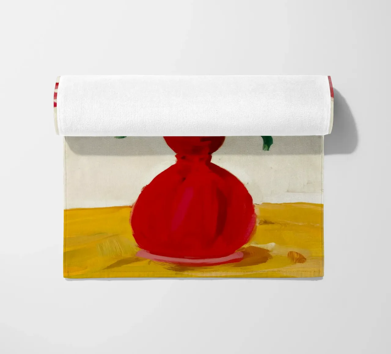 Papaveri in vaso rosso telo mare da Tiga Bersama