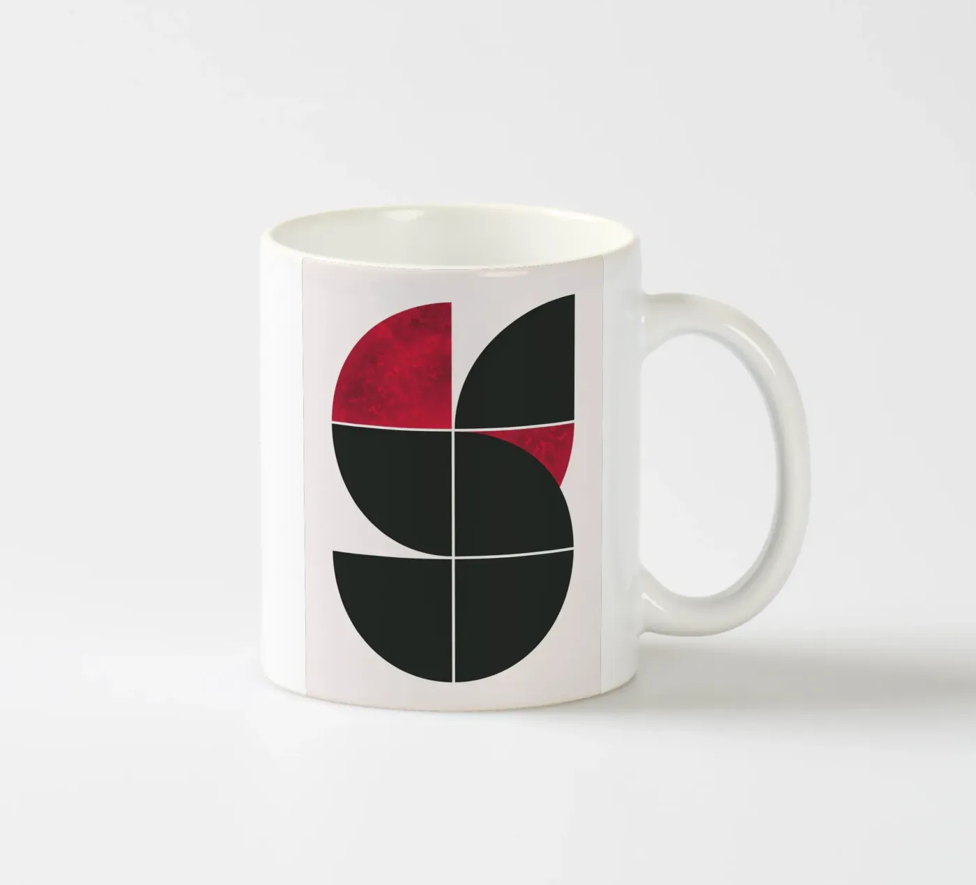 Milieu du siècle rubis mug en céramique de Little Dean