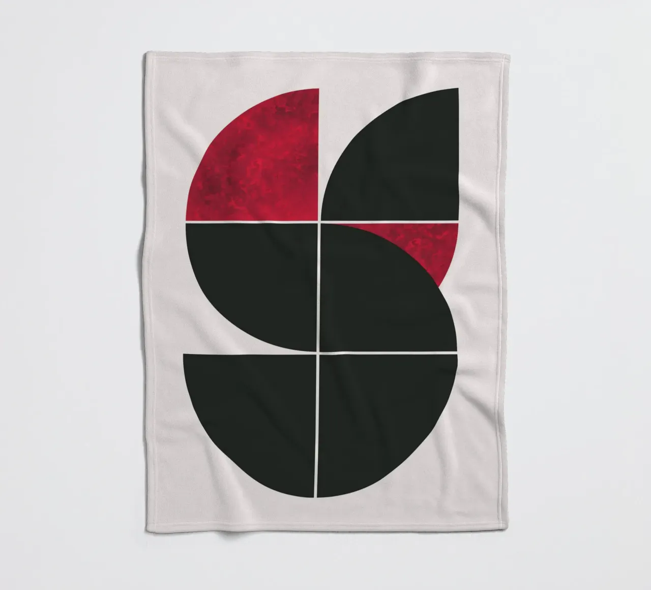 Mid century ruby Fleecedecke von Little Dean