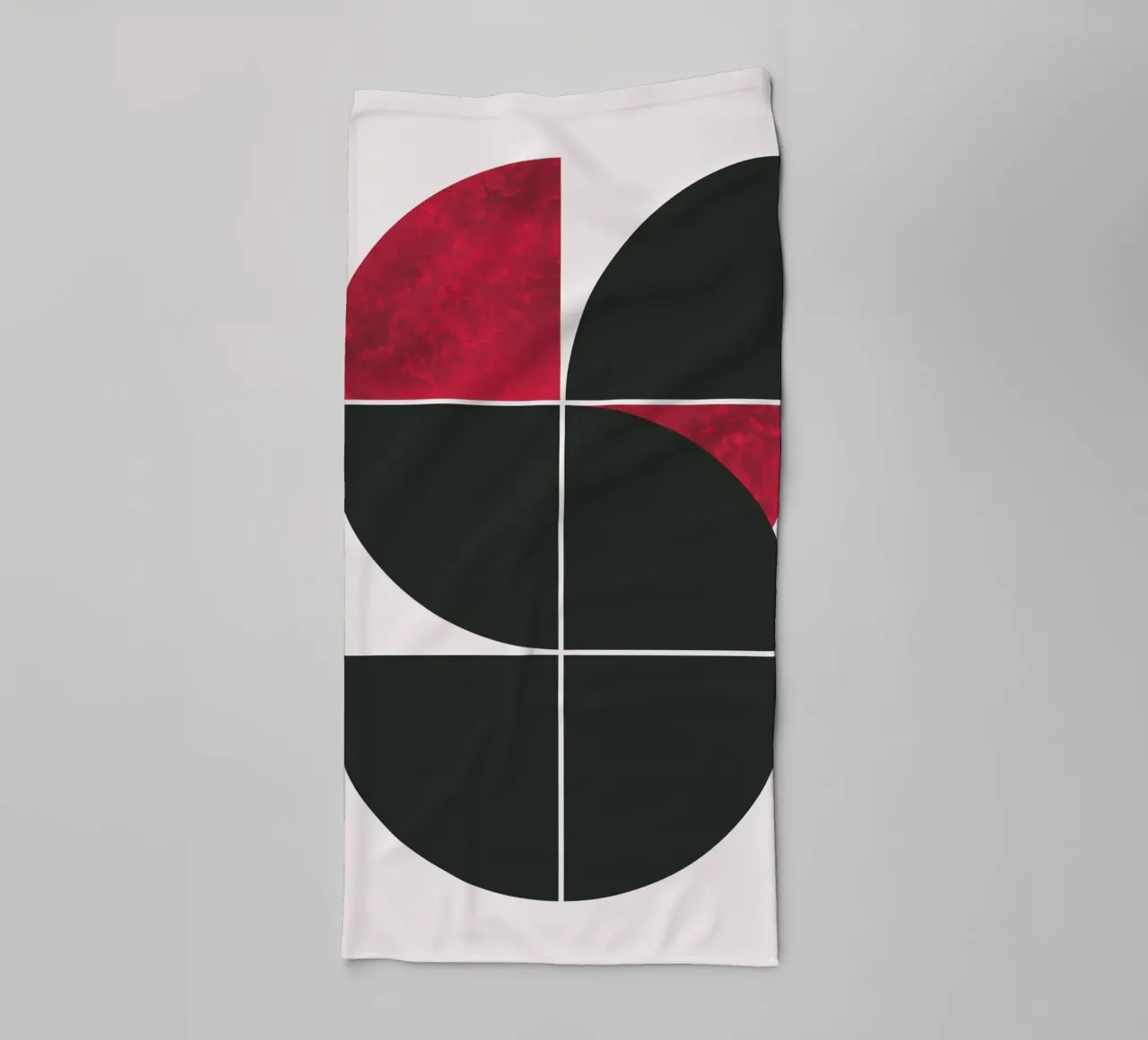 Robijn uit het midden van de eeuw badhanddoek van Little Dean