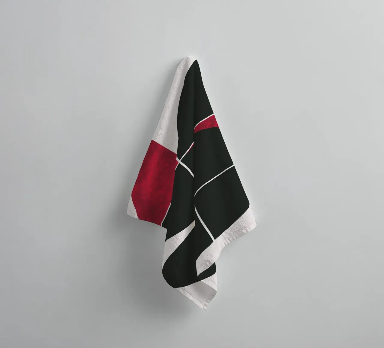 Robijn uit het midden van de eeuw badhanddoek van Little Dean