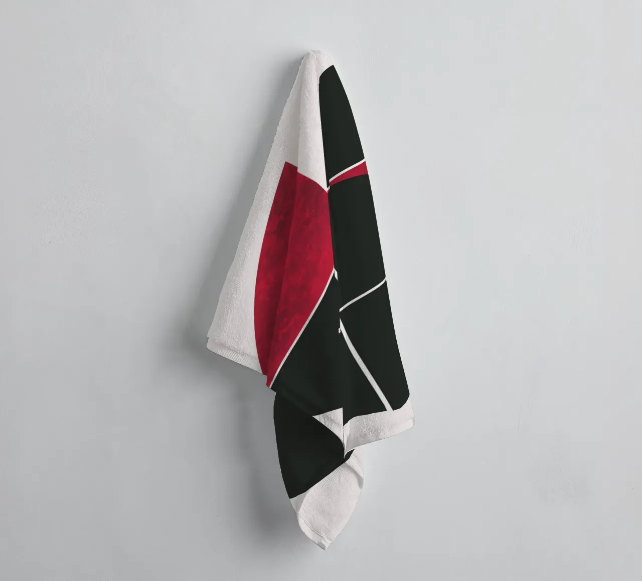 Robijn uit het midden van de eeuw badhanddoek van Little Dean