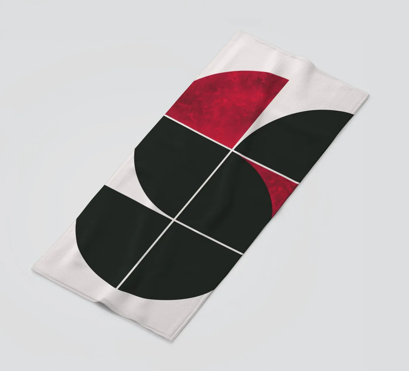 Mid century ruby Strandtuch von Little Dean