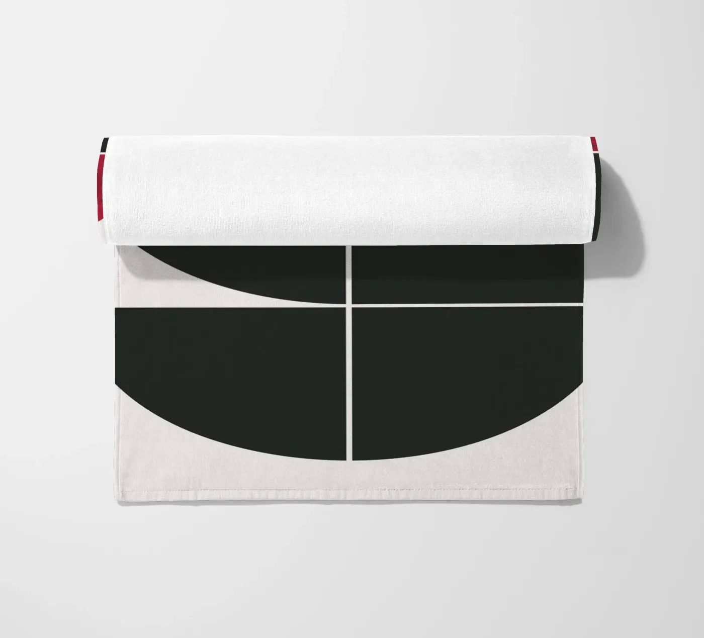 Mid century ruby Strandtuch von Little Dean