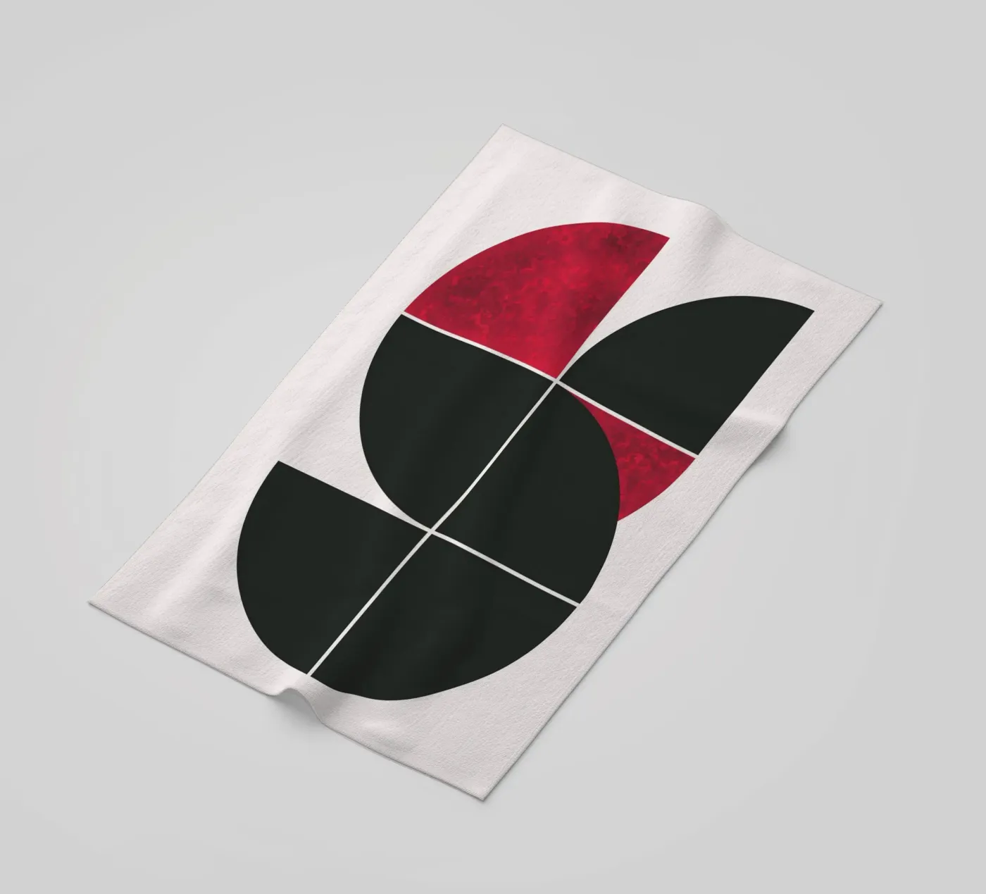 Mid century ruby Strandtuch von Little Dean