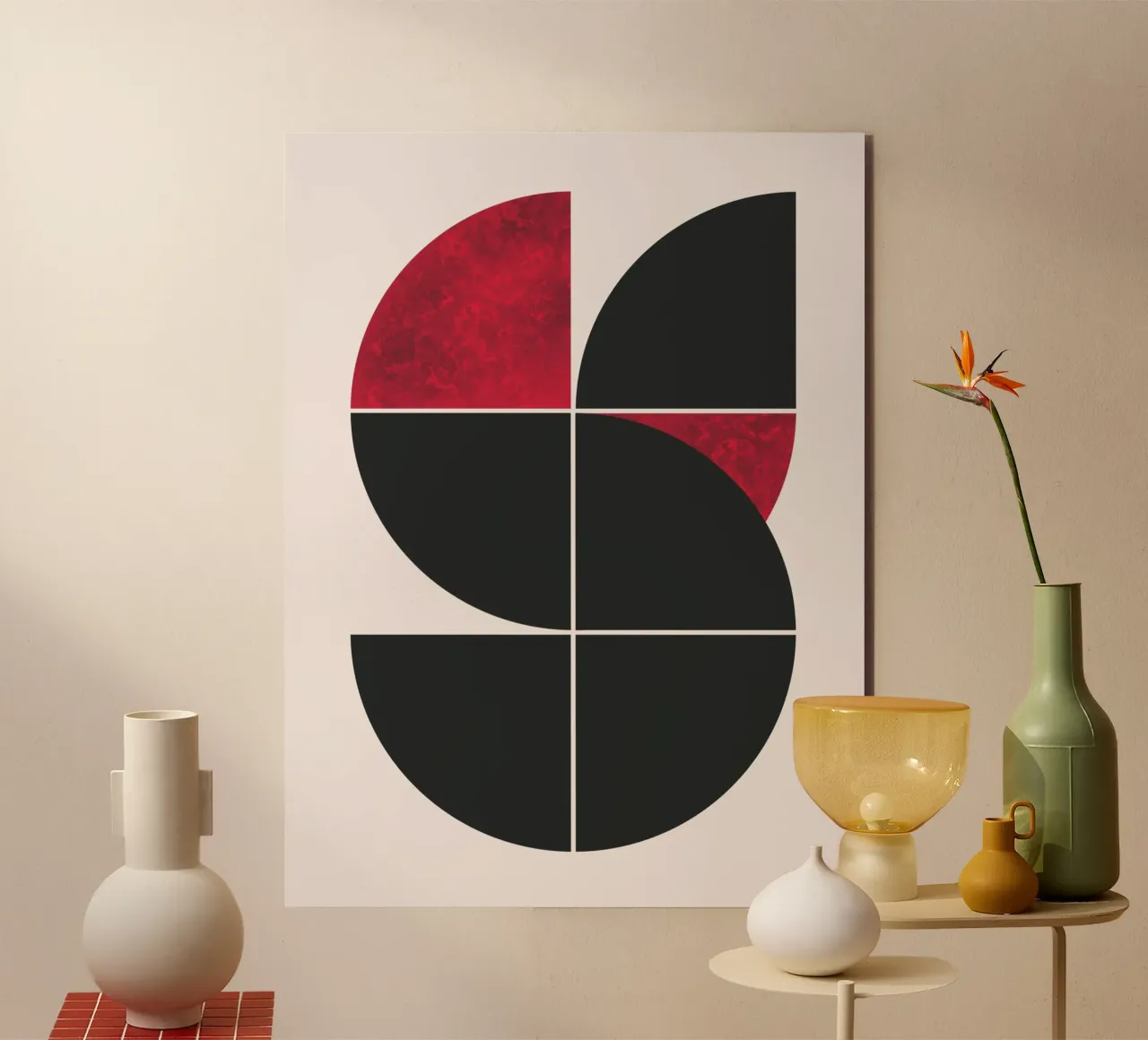 Mid century ruby forex plate by Little Dean