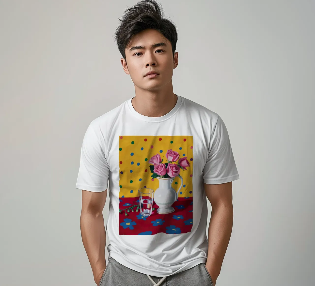 Rosa a pois Joy t-shirt da Fable Tempa