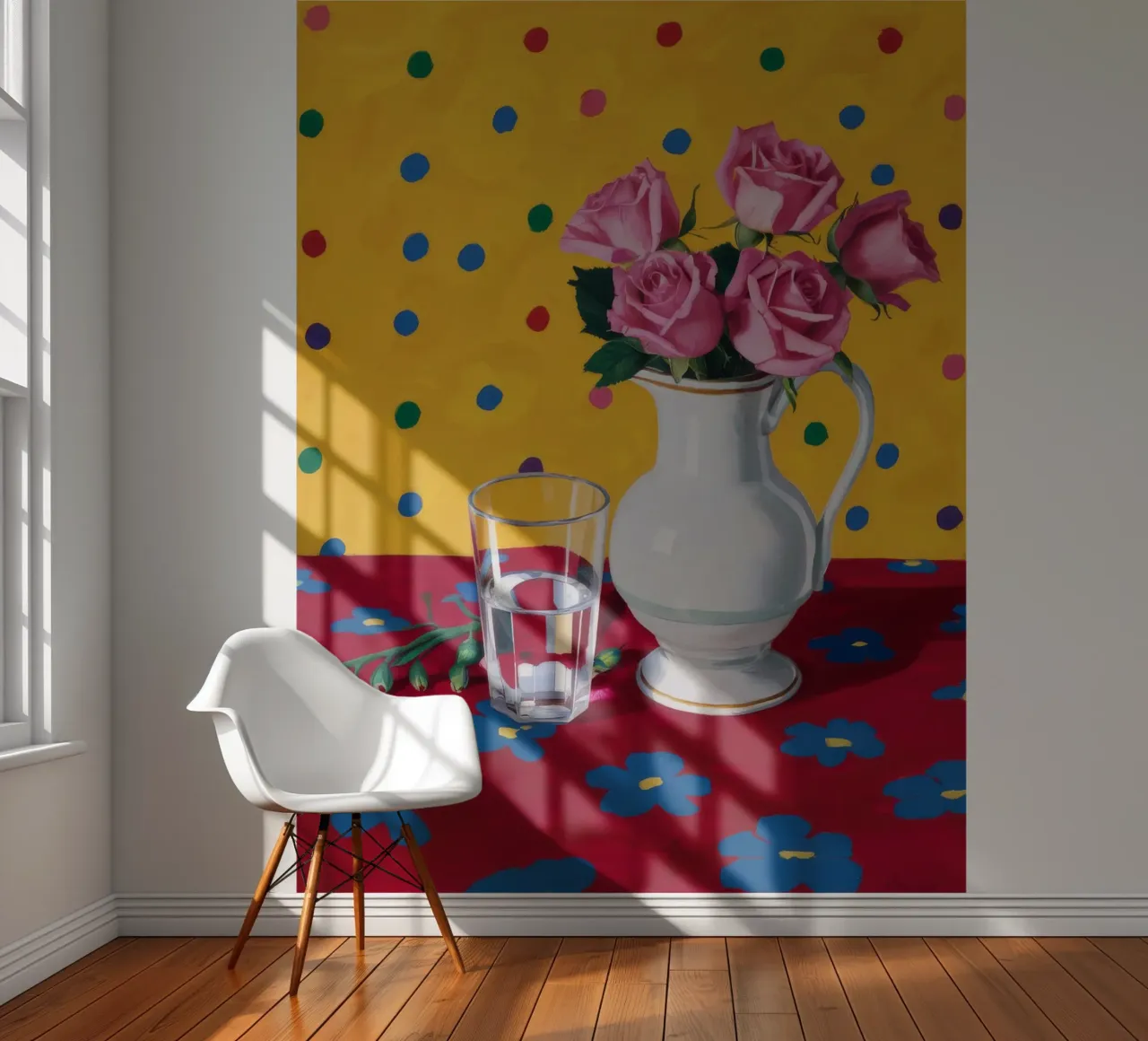 Polka Dot Rose Joy photo wallpaper by Fable Tempa