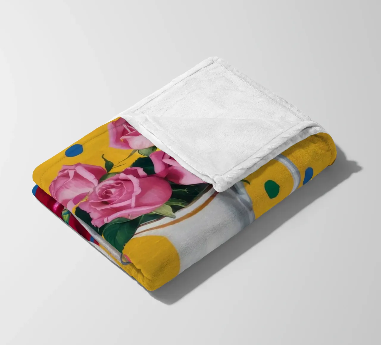 Rosa a pois Joy coperta in pile da Fable Tempa