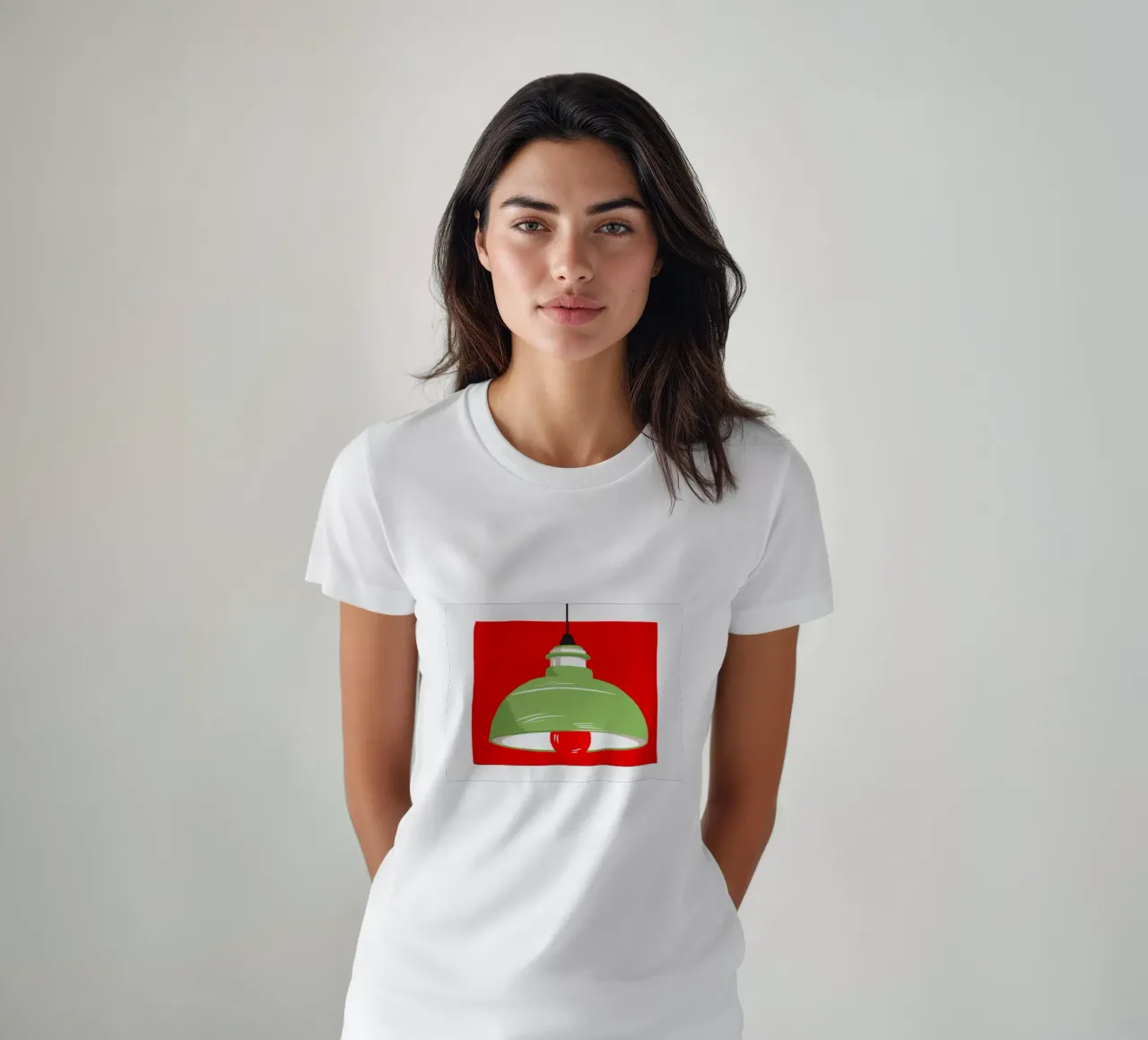Luce a sospensione verde t-shirt da Tiga Bersama