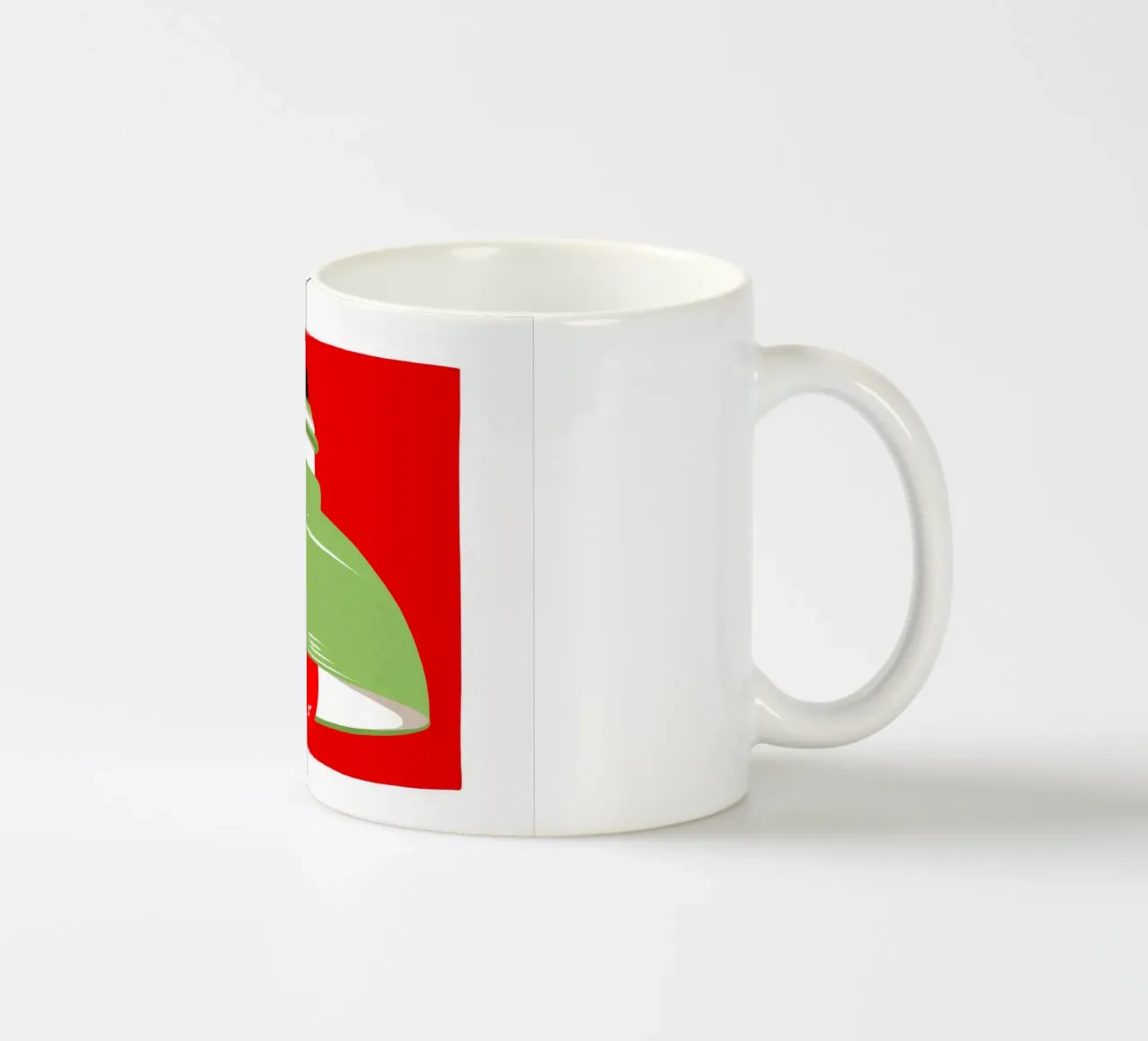 Luce a sospensione verde tazza in ceramica da Tiga Bersama
