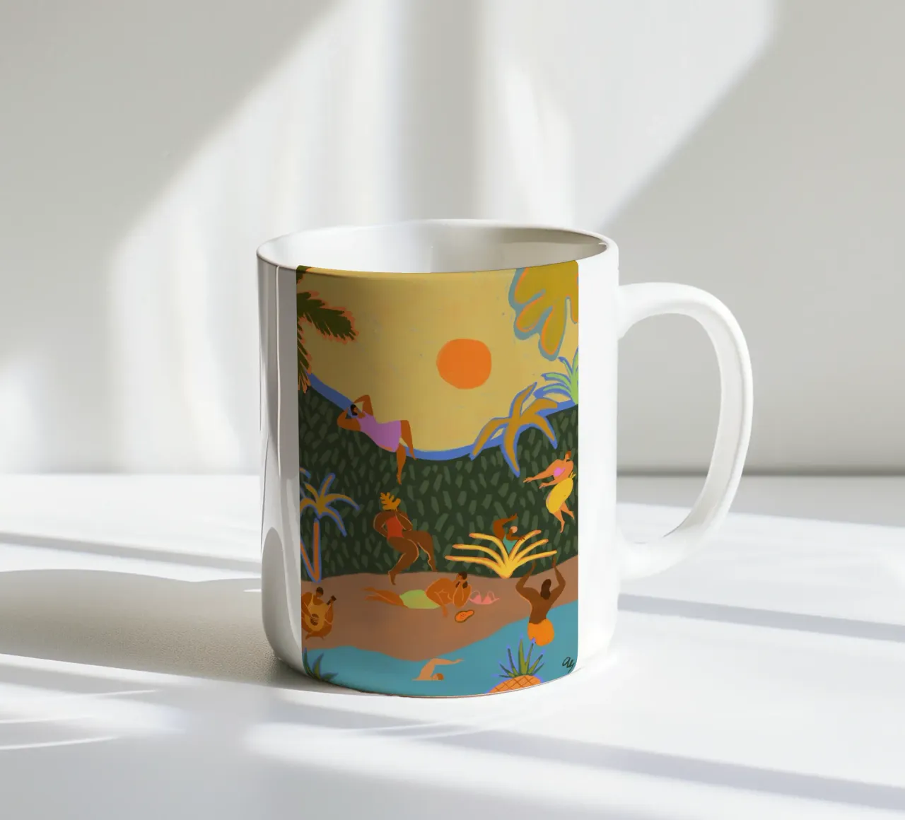 Summer Paradise tazza in ceramica da Arty Guava